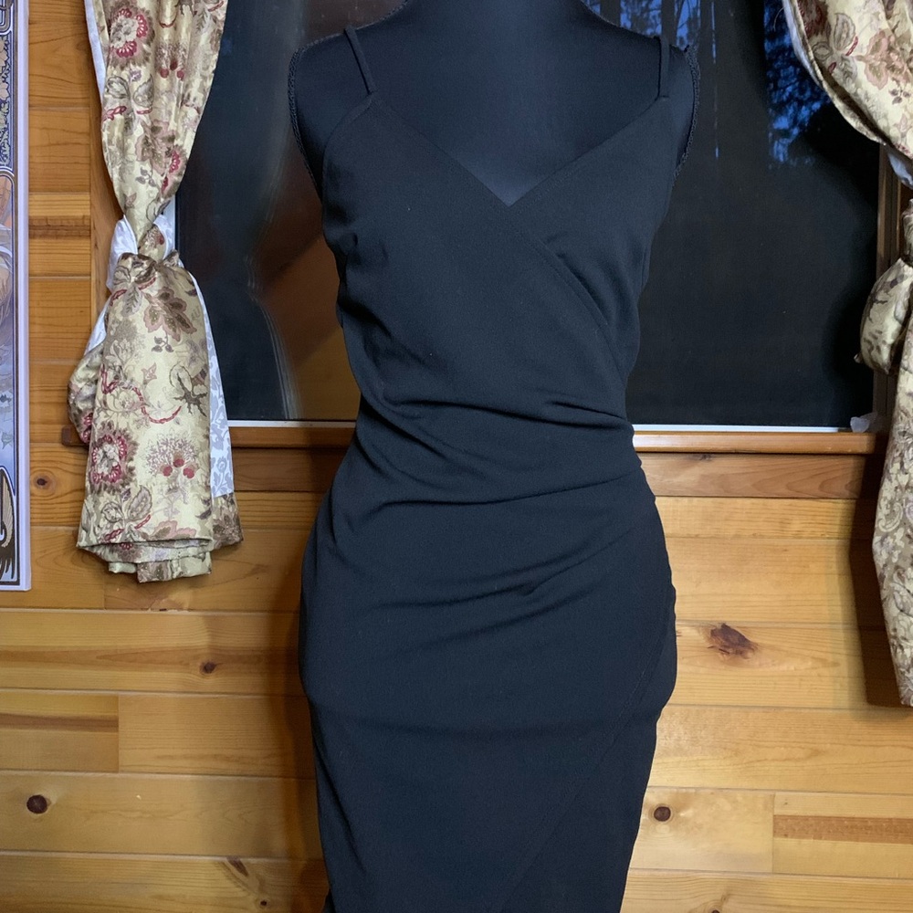 LITTLE BLACK WRAP DRESS